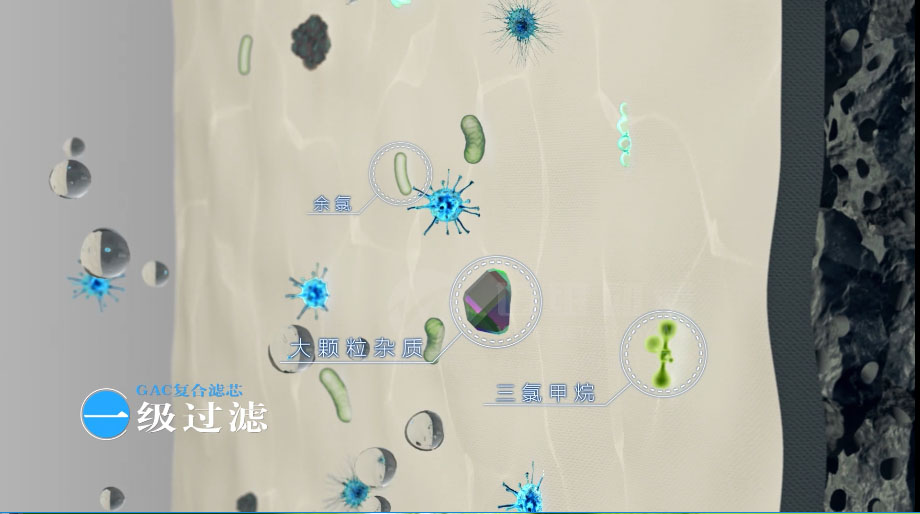 凈水器三維動畫案例展示：出水就可以直接喝的反滲透直飲水機。(圖4)