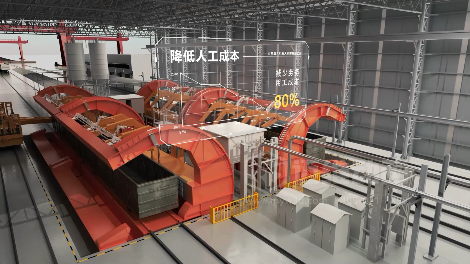 火車廂自動(dòng)化余料清洗三維動(dòng)畫(huà)展示(圖4)