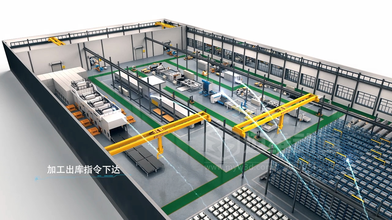 生產(chǎn)線三維動(dòng)畫(huà)：新時(shí)代制造業(yè)企業(yè)展示產(chǎn)品生產(chǎn)工藝流程的得力營(yíng)銷(xiāo)展示工具！(圖1)