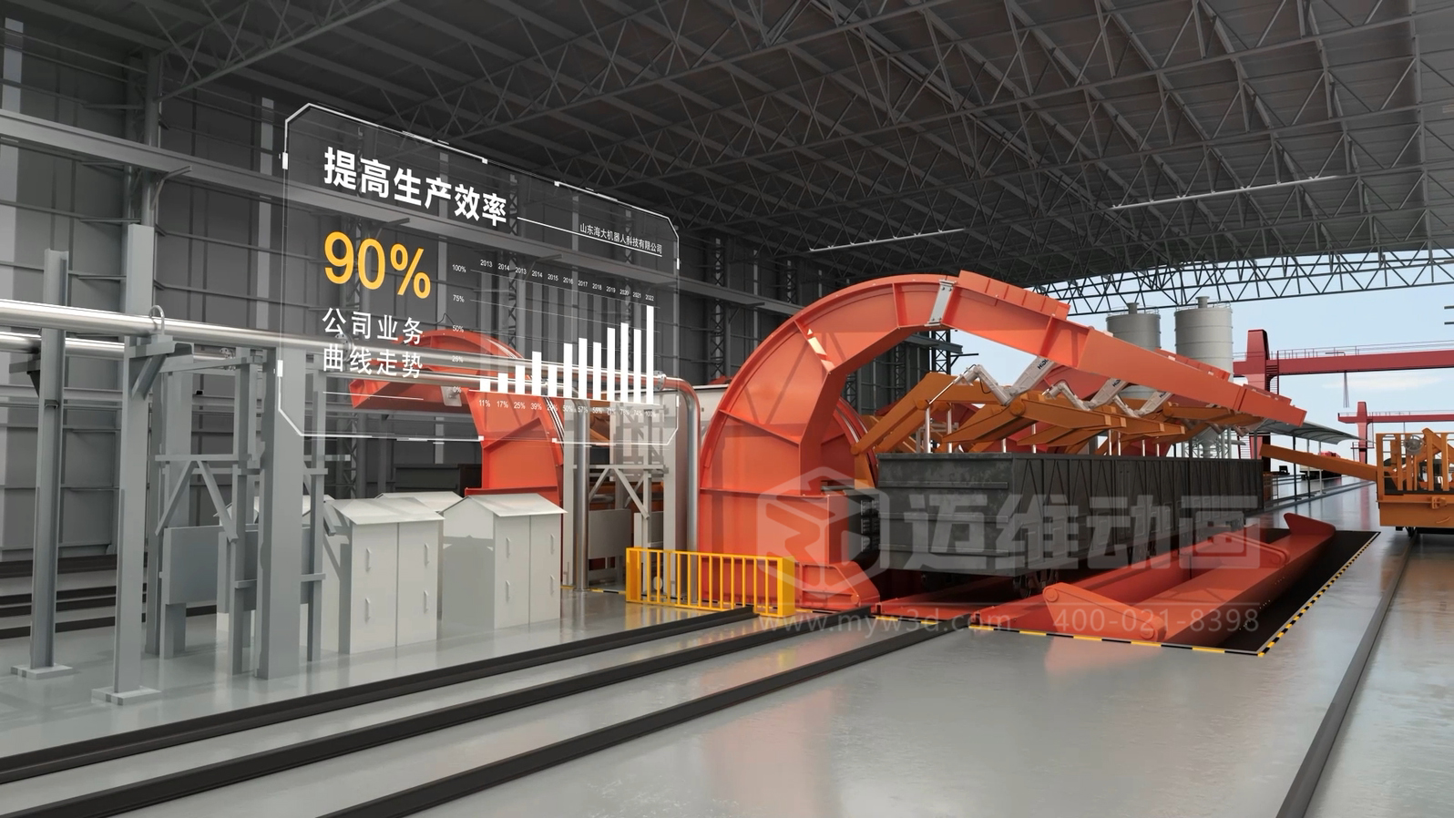 火車廂自動(dòng)化余料清洗三維動(dòng)畫(huà)展示(圖5)