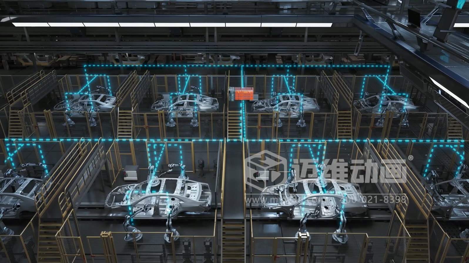 工業(yè)自動化 3D 動畫如何精準呈現(xiàn)？邁維動畫為可編程邏輯控制器打造爆款產(chǎn)品動畫宣傳片(圖4)