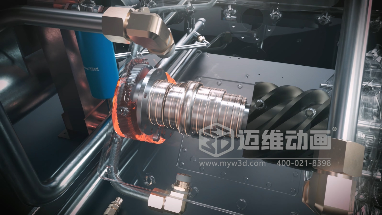 看案例說話：某頭部空壓機(jī)品牌用三維動畫，拿下千萬訂單的秘密！(圖8)