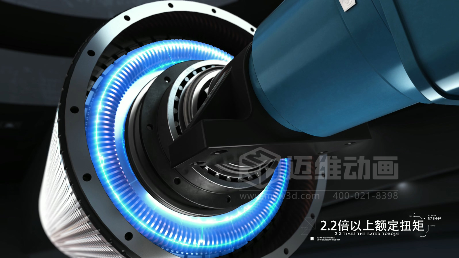 電機(jī)企業(yè)選型必看！三維動畫還原永磁直驅(qū)電機(jī)全場景表現(xiàn)：從結(jié)構(gòu)、效能到場景應(yīng)用，可視化看懂 “無齒輪驅(qū)動” 黑科技(圖3)